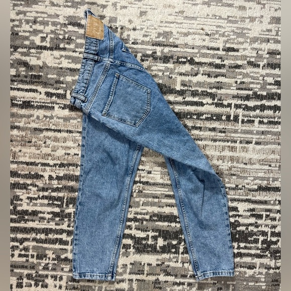 Zara Highrise Slim Fit Blue Ankle Length Cotton Jeans Size 4 - Picture 3 of 10